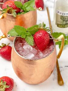 Copper Moscow mule cup set for elegant cocktail tasting nights hammered finish metal cups durable reusable party <b>mugs</b> - Product Image 6