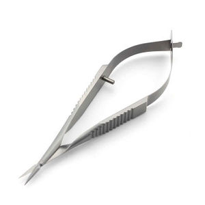 Tijeras Oftálmicas Rectas Vannas de Acero Inoxidable, Instrumento Quirúrgico Manual Reutilizable, CE ISO OEM, Alta Calidad, Uso Hospitalario - Product Image 2