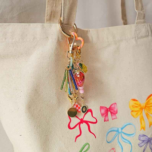 Abalorios para llaveros, bolso con dije de fresa, accesorio de bolso con cadena dorada, accesorios de bolso para mujer, dije de bolso con limón y cuentas - Product Image 4