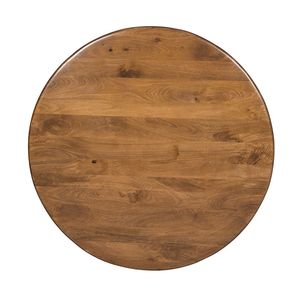 D47x30 <b>Brown</b> Wooden Pedestal Dining <b>Table</b> - Product Image 4