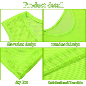 Maillots de football les plus vendus, gilets d'entraînement en mesh pour le football, unisexes, prix bas, vêtements de sport, gilets d'entraînement pour équipes - Product Image 6