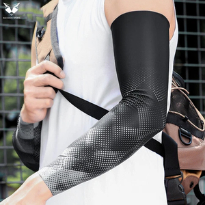 Mangas de Béisbol Elásticas para Deportes al Aire Libre con Protección UV, Tejido de Secado Rápido que Absorbe la Humedad, Color Negro y Gris, Nuevo Producto OEM - Product Image 2