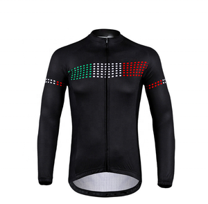 Maillot de cyclisme unisexe respirant 100 % polyester, coupe ajustée, grandes tailles, imprimé personnalisé, vêtements de sport d'été, prix de gros - Product Image 5