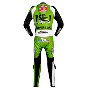 Traje de Carreras WSBK Régis Laconi Rawasaki de 1 Pieza en Piel de Vacuno/Canguro para Motociclismo/Traje de Moto para Pilotos - Product Image 2