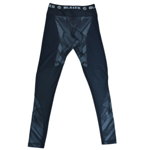 Blaze Fight Wear Men's Compression Pants <b>Polyester</b> Four-Way Stretch Quick Dry Eco-Friendly Leggings Sports Running Football - Product Image 4
