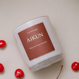 Vela Aromática AIKUN al por Mayor con Aroma a Menta y Eucalipto en Frasco de Vidrio, Vela Perfumada Energizante para SPA de Alta Gama - Product Image 2