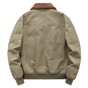 Chaqueta Bomber de Moda para Hombre – Chaqueta Estilo Urbano con Dobladillo Acanalado, Chaqueta de Invierno para Hombre - Product Image 4