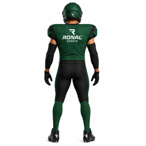 Uniforme de Fútbol Americano Transpirable y Acolchado de Poliéster/Algodón para Hombre/Mujer, Uso en Verano, Incluye Pantalones y Jersey Personalizados para la Escuela - Product Image 3