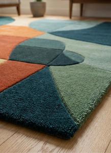 Luxury Modern Geometric Hand Tufted Wool Anti-Slip Medium Pile Area Rug Soft Abstract Commercial Use Living Room Bedroom Home - Product Image 6