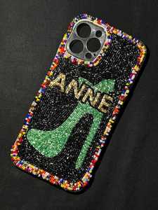 งานฝีมือ NOUSHAD เคสโทรศัพท์ทำมือประดับลูกปัดแก้ว ลายปักครอสติชรูปดอกไม้ ผ้าฝ้ายปักลาย - Product Image 5