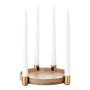 Porte-bougie décoratif en bois pour collections d'ameublement artistique - Product Image 6