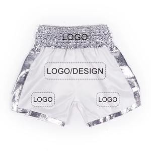 High Performance Thai Shorts Personalized Branding Sublimation Print Smooth Satin Material Comfortable Fitness Training Shorts - Product Image 2