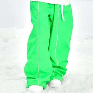 Custom Neon Green Ski Pants Men Women Baggy Snowboard Pants <b>Waterproof</b> Windproof Thermal Outdoor Sport Winter Wear Snow Trousers - Product Image 3