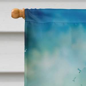 Large Salmon Yard Banner Artwork Multicolor Polyester House <b>Flag</b> <b>for</b> Porch Sleeve <b>Pole</b> Decorative Wall Hanging From Salmon House - Product Image 3