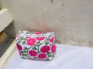 Cosmetic <b>Toiletry</b> Bag Practical and Stylish <b>Storage</b> Solution for Beauty Essentials Indian Vintage Makeup Bags for Sale - Product Image 3