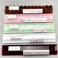 Support magnétique en acrylique durable pour tuiles de mahjong, 20 pouces, ondulé et festonné, pour table de jeu de mahjong