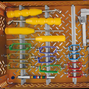 Boîte de rangement vide autoclavable en acier inoxydable de qualité chirurgicale pour instruments à grands fragments, organisateur de kit d'instruments chirurgicaux - Product Image 6