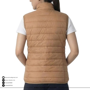 Gilet d'hiver matelassé à capuche personnalisé unisexe sans manches, haute qualité, imperméable, coupe-vent, chaud, patchwork, pour l'extérieur, vente en gros - Product Image 6