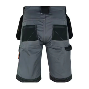 High Quality Men <b>Working</b> Shorts Gray <b>Black</b> Multiple Pockets Durable Construction Fire Proof Water Proof Quick Dry Customized Log - Product Image 3
