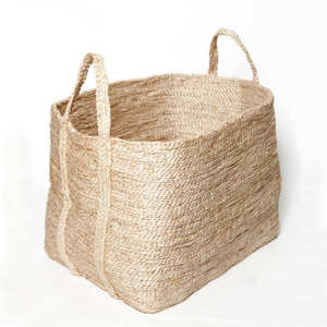 Panier artisanal sur mesure – Organisateur de rangement en jute naturel avec service de marque privée OEM - Product Image 6