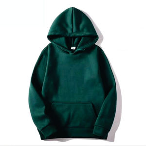 Sweat à capuche uni personnalisé avec logo pour homme, hiver, coupe oversize, 370 g/m², polyester/coton, respirant et écologique, vente en gros - Product Image 4