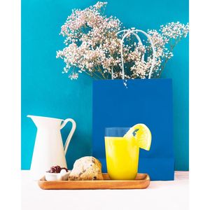 Sacchetti Regalo di Medie Dimensioni 30 Pezzi con Manici 28x13x20 cm Colore Ciano per Usi Multipli - Product Image 1