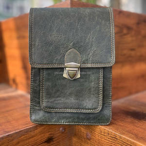 Bolso Crujiente de Cuero Auténtico Hecho a Mano para Mujer, Bandolera Elegante de Cuero de Grano Completo, Ideal para Regalo - Product Image 2