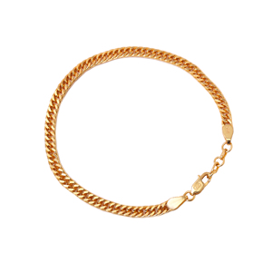 Fashion Trendy Fine Charm <b>Bracelet</b> Gold plating Plated Curb Chain <b>Bracelet</b> Men & Women Daily Wear Jewelry Unisex Women <b>Bracelets</b> - Product Image 1
