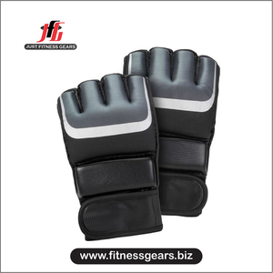 Gants de boxe demi-doigts en cuir personnalisables, antidérapants, légers, confortables et durables pour l'entraînement de combat MMA et Muay Thai - Product Image 1