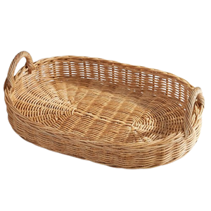 Kitchenware Accessories Fruit And <b>Bread</b> Storage High Standard Quality Rattan Made Round Shape <b>Basket</b> - Product Image 1