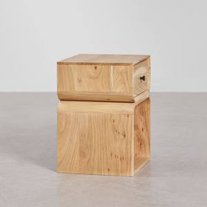 Mesita de noche de madera Vandana Amber Vision 40x35 cm - Product Image 4