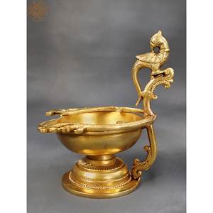 ของตกแต่งบ้านทำด้วยมือทำจากทองเหลืองแบบดั้งเดิมของอินเดียจาก Diya - Product Image 3