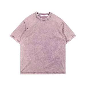 Camisetas de Hombre de Alta Calidad, Tallas Grandes, Lavado Ácido, Coloridas, Estilo Desgastado, Efecto Desteñido por el Sol, Camisetas Personalizadas - Product Image 5