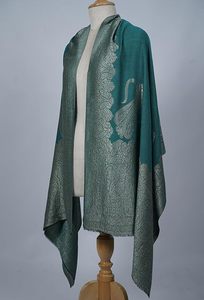 Écharpe en cachemire et laine fine pour femme VIC, réversible, respirante, pour un usage quotidien, élégante, à double face - Product Image 2