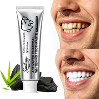 Dentifrice blanchissant au charbon de bambou activé naturel, sans fluor, pour un nettoyage en profondeur des taches dentaires, marque privée OEM