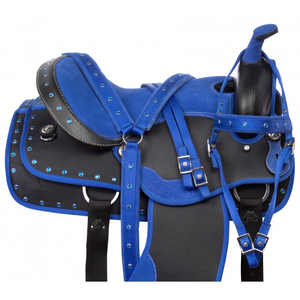 Selle de cheval synthétique de style western anglais pour la course, design personnalisable, couleur au choix, haute qualité, fabriquée au Pakistan, logo personnalisé - Product Image 5
