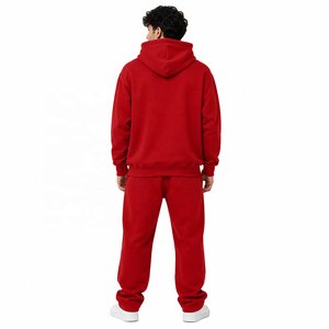 Fabricant en gros de survêtements personnalisés OEM, ensembles de sweats à capuche et de pantalons de jogging à double ceinture, survêtements pour hommes adultes, streetwear en gros - Product Image 3