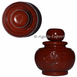 Bouteille d'ange sculptée en résine artisanale améthyste - Décoration d'intérieur en pierres par AgateExport - Product Image 6