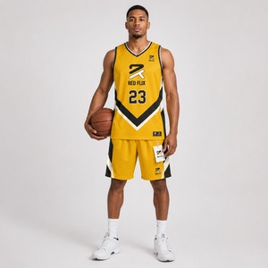 Uniforme de baloncesto profesional confeccionado con tela ligera para máxima comodidad, velocidad y rendimiento atlético. - Product Image 1
