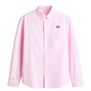 Chemise Oxford homme coupe classique en coton à manches longues, boutonnée, décontractée, pour le bureau, élégante, pour tous les jours - Product Image 1