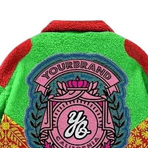 Genuine <b>Leather</b> Sleeve Varsity <b>Jacket</b> Men Embroidered Letterman OEM ODM Sample Service Available - Product Image 1