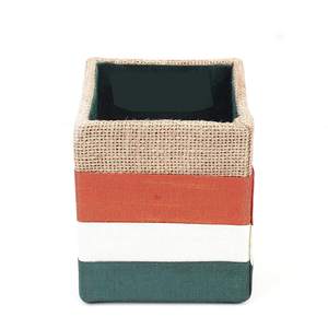 Handcrafted Jute Pen Holder <b>Desk</b> Organizer for Office and <b>Study</b> Table - Product Image 2