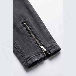 Jeans de Mezclilla Blancos Rotos para Hombre, de Alta Calidad, Corte Regular, Cintura Alta, Estilo Casual, para Invierno y Verano, Pantalones de Pierna Recta - Product Image 6