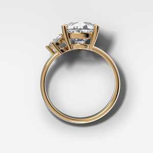 Bague d'anniversaire en diamant de laboratoire en forme de goutte de 4 carats, or massif 18 carats, coupe marquise, feuille de lotus, solitaire, bague de fiançailles, vente en gros - Product Image 5
