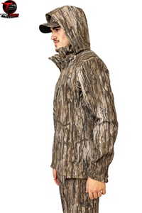Premium <b>Men</b>’s Outdoor Hunting Softshell <b>Jacket</b> with Hood Full Zip Weather Resistant Functional Field <b>Jacket</b> for Hunting <b>jacket</b> - Product Image 3