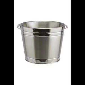 Bac à glace en métal martelé, grand seau à champagne, refroidisseur de boissons avec poignées pour les fêtes, les bars et les restaurants - Product Image 2