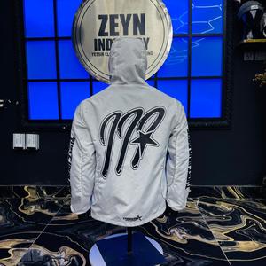 Sudadera con capucha cortavientos de algodón 100% personalizada, diseño de moda bordado oversize de invierno, con cremallera, estilo streetwear de Zeyn Industry - Product Image 1