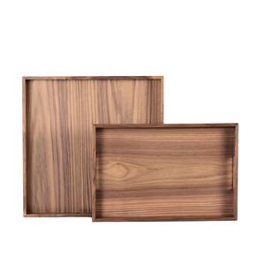 Vente en gros Plateau de service décoratif en bois d'agate MDF personnalisé avec des accents de corne polie - Product Image 1