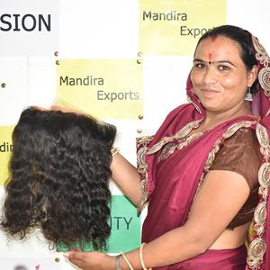 100% naturel brut indien crépus noir couleur bouclés Transparent HD dentelle frontale vendeur vierge cuticule aligné Extensions de cheveux humains - Product Image 6