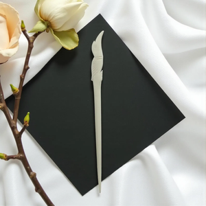 กิ๊บติดผมทำจากกระดูกที่เป็นมิตรกับสิ่งแวดล้อม |   เครื่องประดับผมทำมือ - Product Image 3